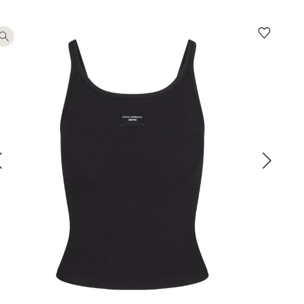 Dolce&Gabbana x SKIMS Cotton Rib Scoop Tank